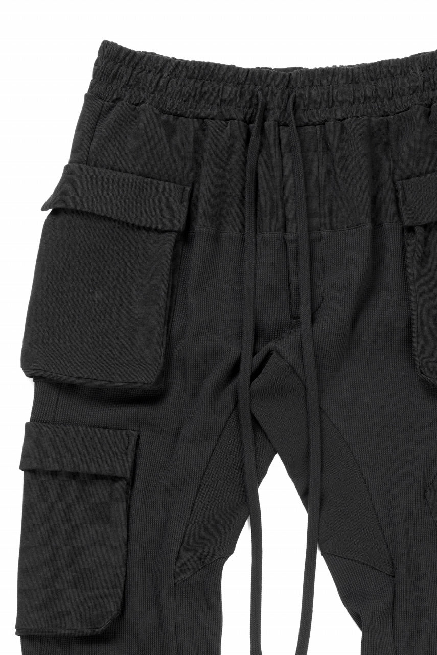 画像をギャラリービューアに読み込む, thom/krom MATMIX CARGO TROUSERS / STRUCTURED SOFT JERSEY (BLACK)