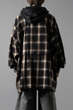画像をギャラリービューアに読み込む, F/CE. WATER-SHIELD CHECK ANORAK SHIRT (BLACK)