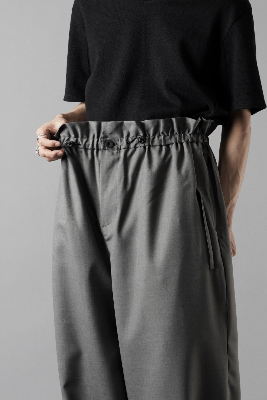 画像をギャラリービューアに読み込む, F/CE. TWIST WOOL WIDE TROUSERS (GRAY)