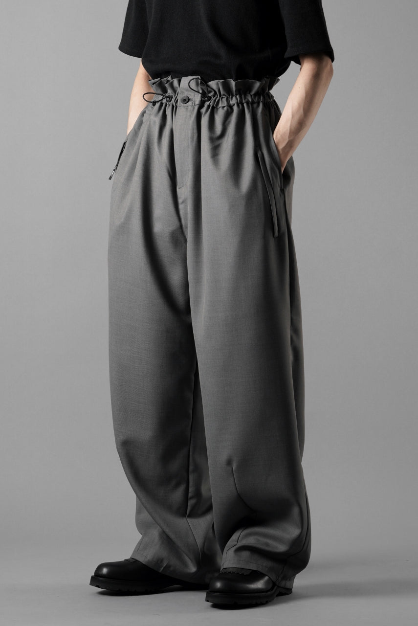 画像をギャラリービューアに読み込む, F/CE. TWIST WOOL WIDE TROUSERS (GRAY)