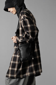 画像をギャラリービューアに読み込む, F/CE. WATER-SHIELD CHECK ANORAK SHIRT (BLACK)