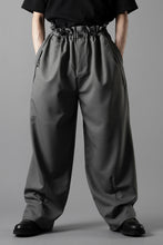 画像をギャラリービューアに読み込む, F/CE. TWIST WOOL WIDE TROUSERS (GRAY)
