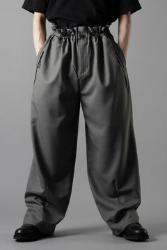 画像をギャラリービューアに読み込む, F/CE. TWIST WOOL WIDE TROUSERS (GRAY)