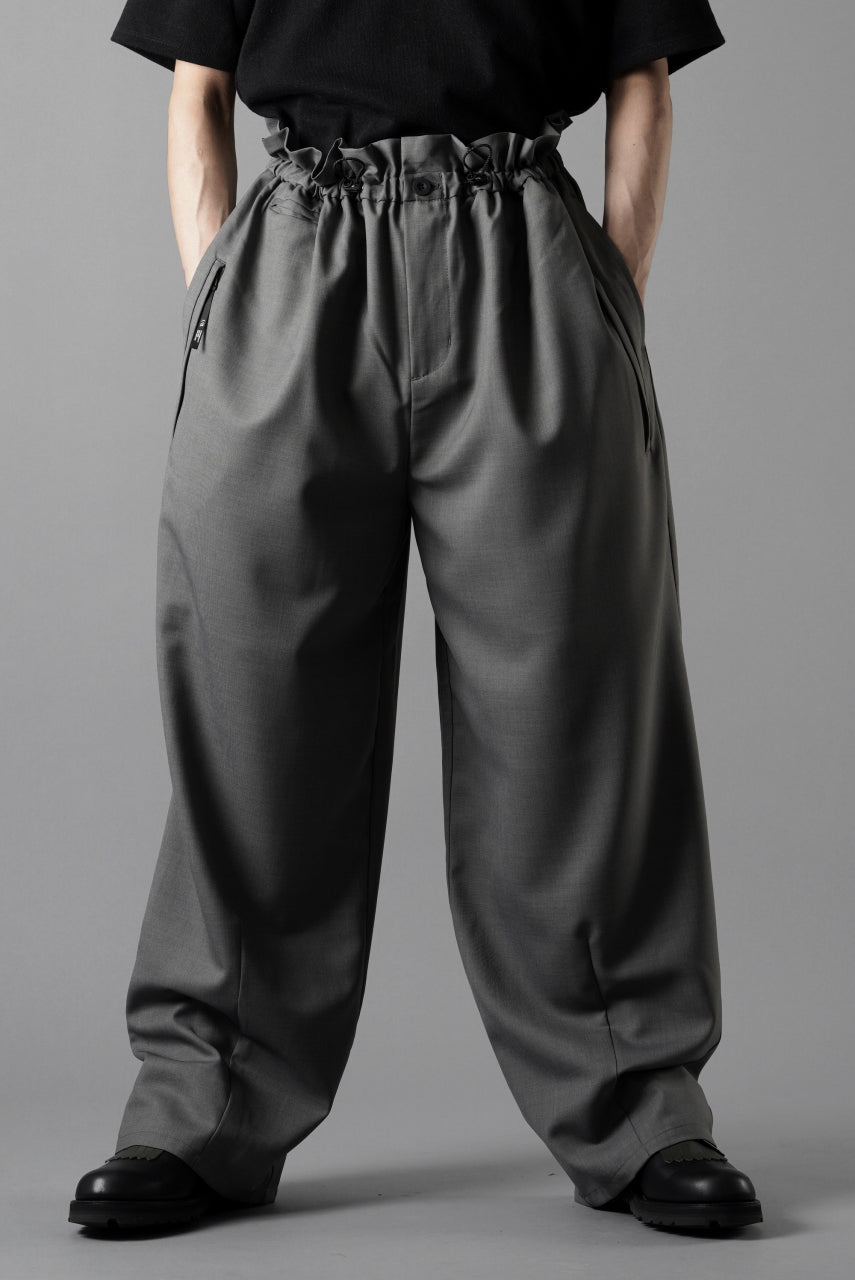 画像をギャラリービューアに読み込む, F/CE. TWIST WOOL WIDE TROUSERS (GRAY)