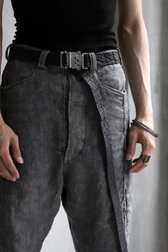 画像をギャラリービューアに読み込む, ierib detachable buckle belt / one piece rough bull (BLACK)