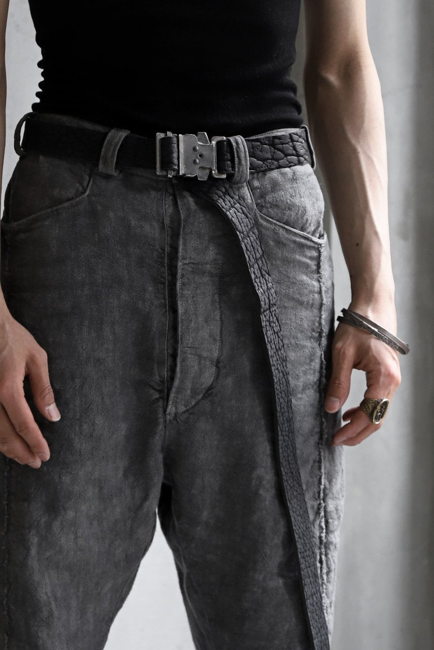 画像をギャラリービューアに読み込む, ierib detachable buckle belt / one piece rough bull (BLACK)