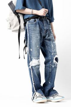 画像をギャラリービューアに読み込む, FACETASM DESTROYED DENIM PANTS (INDIGO)