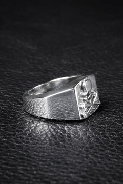 Load image into Gallery viewer, mastermind JAPAN COLLEGE RING (SILVER)