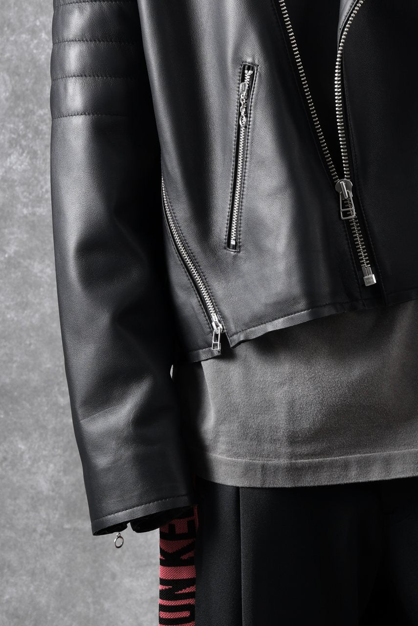 画像をギャラリービューアに読み込む, FACETASM×AVIREX ZIP DOUBLE RIDERS JACKET (BLACK)