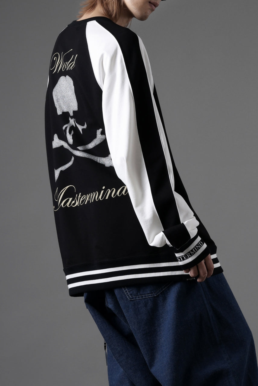 画像をギャラリービューアに読み込む, MASTERMIND WORLD SOUVENIR SWEATSHIRT / REGULAR FIT (BLACK x WHITE)