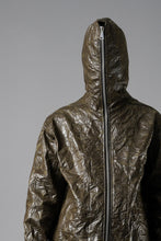 画像をギャラリービューアに読み込む, A.F ARTEFACT HOODED ZIPPER BLOUSON / WASHER SYNTHETIC LEATHER (KHAKI)