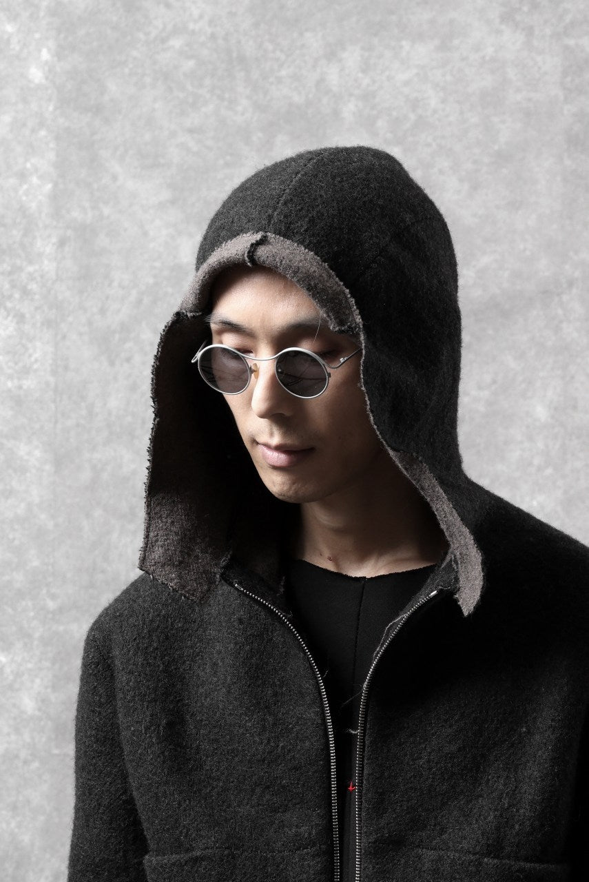 Load image into Gallery viewer, m.a+ one piece round glasses / OO300/TI (M.TITAN/BLACK)