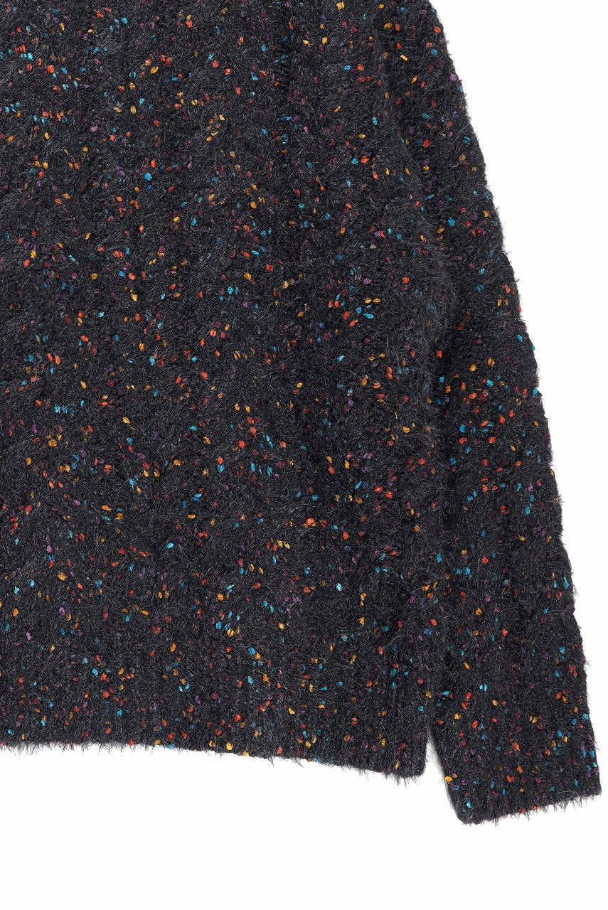 画像をギャラリービューアに読み込む, TARO HORIUCHI / th products Color Nep Mole Knit Pullover (black)