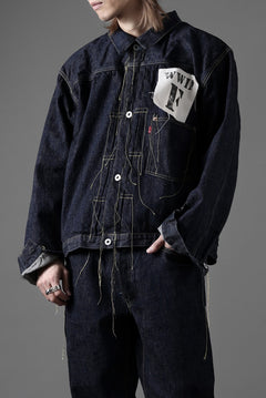 画像をギャラリービューアに読み込む, FULLCOUNT WWⅡ model Brown Cotton Denim Jacket / 13.7oz Zimbabwe Selvedge Denim (INDIGO BLUE / ONE WASHED)