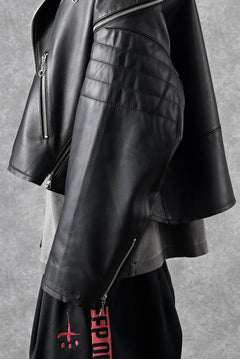 画像をギャラリービューアに読み込む, FACETASM×AVIREX ZIP DOUBLE RIDERS JACKET (BLACK)