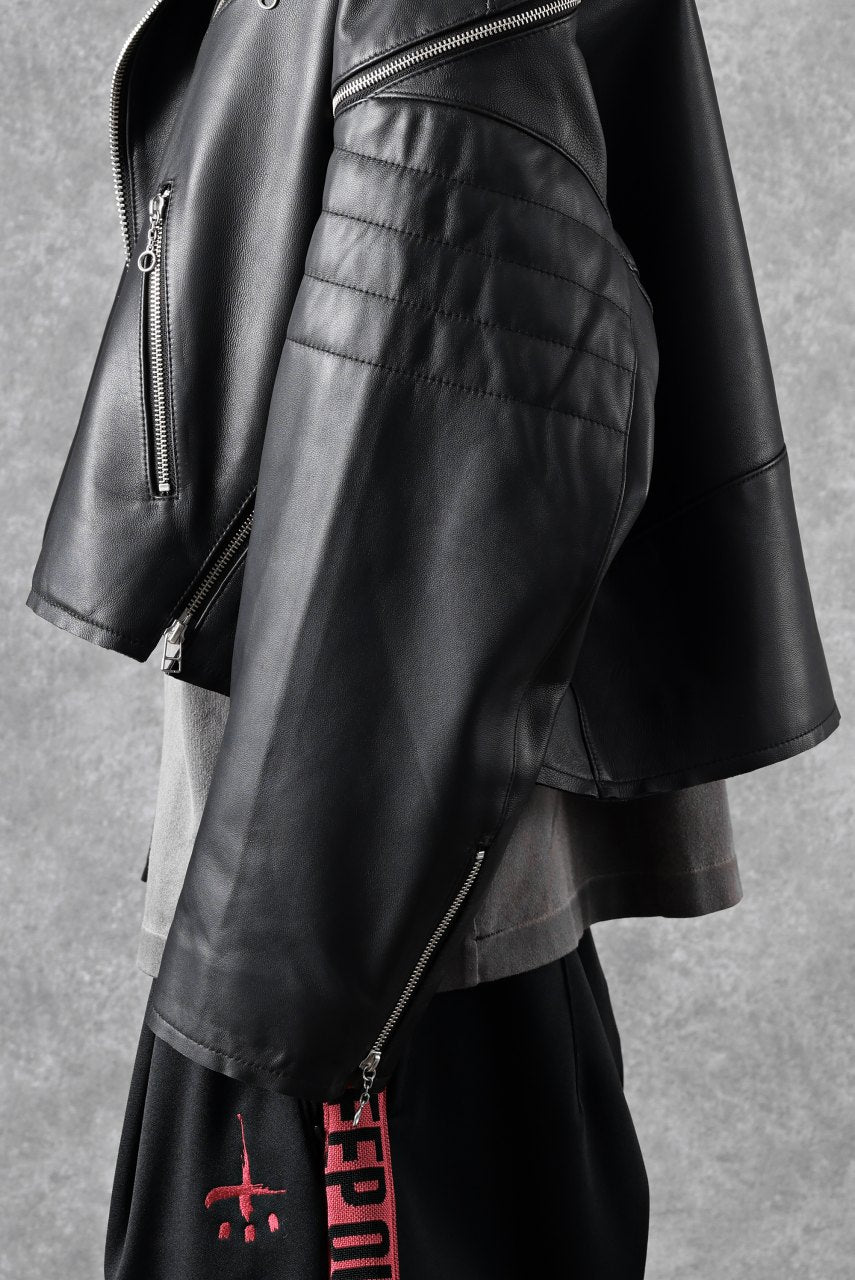 画像をギャラリービューアに読み込む, FACETASM×AVIREX ZIP DOUBLE RIDERS JACKET (BLACK)