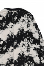 画像をギャラリービューアに読み込む, A.F ARTEFACT ASYMMETRY LOOP HEM TOPS / MOTTLED DYING (BLACK x IVORY)