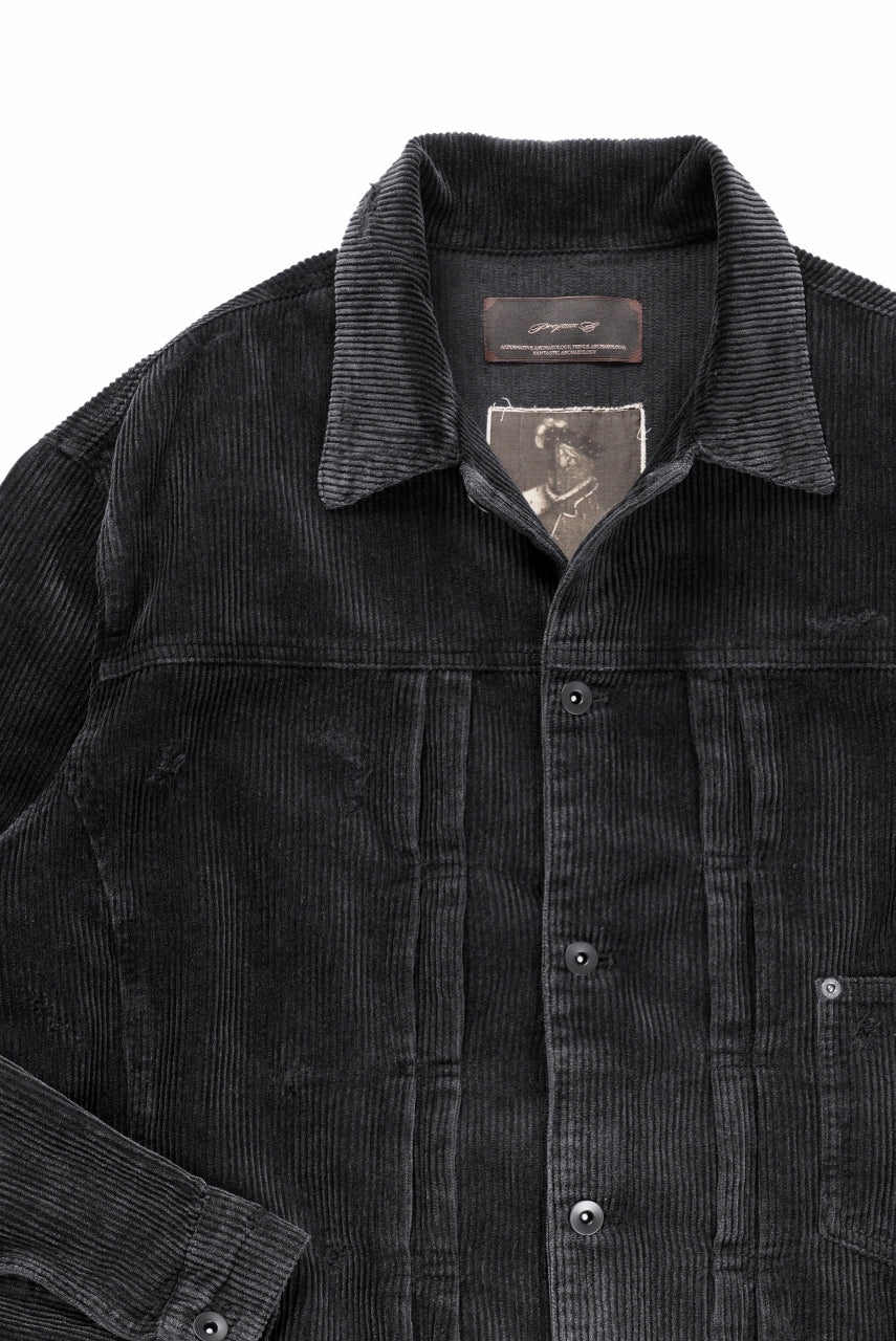 Load image into Gallery viewer, Professor.E AGED CORDUROY JKT (AGED BLACK)