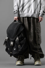 画像をギャラリービューアに読み込む, ierib Addiction Rucksack / Rough Bull Leather (BLACK)