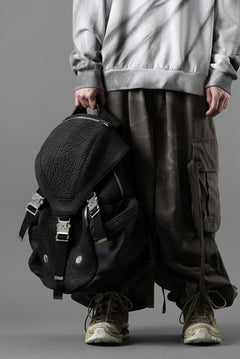 画像をギャラリービューアに読み込む, ierib Addiction Rucksack / Rough Bull Leather (BLACK)