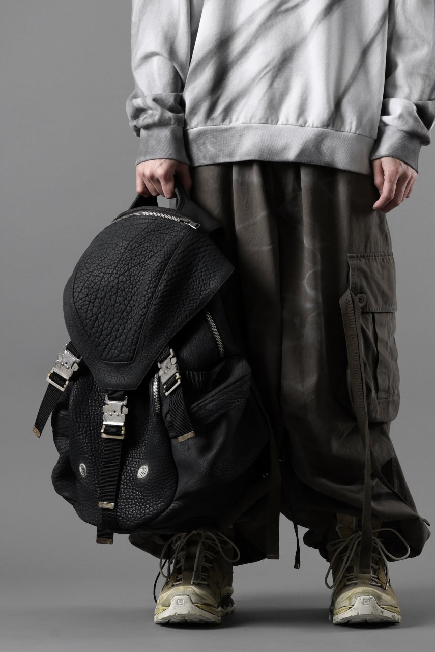 画像をギャラリービューアに読み込む, ierib Addiction Rucksack / Rough Bull Leather (BLACK)