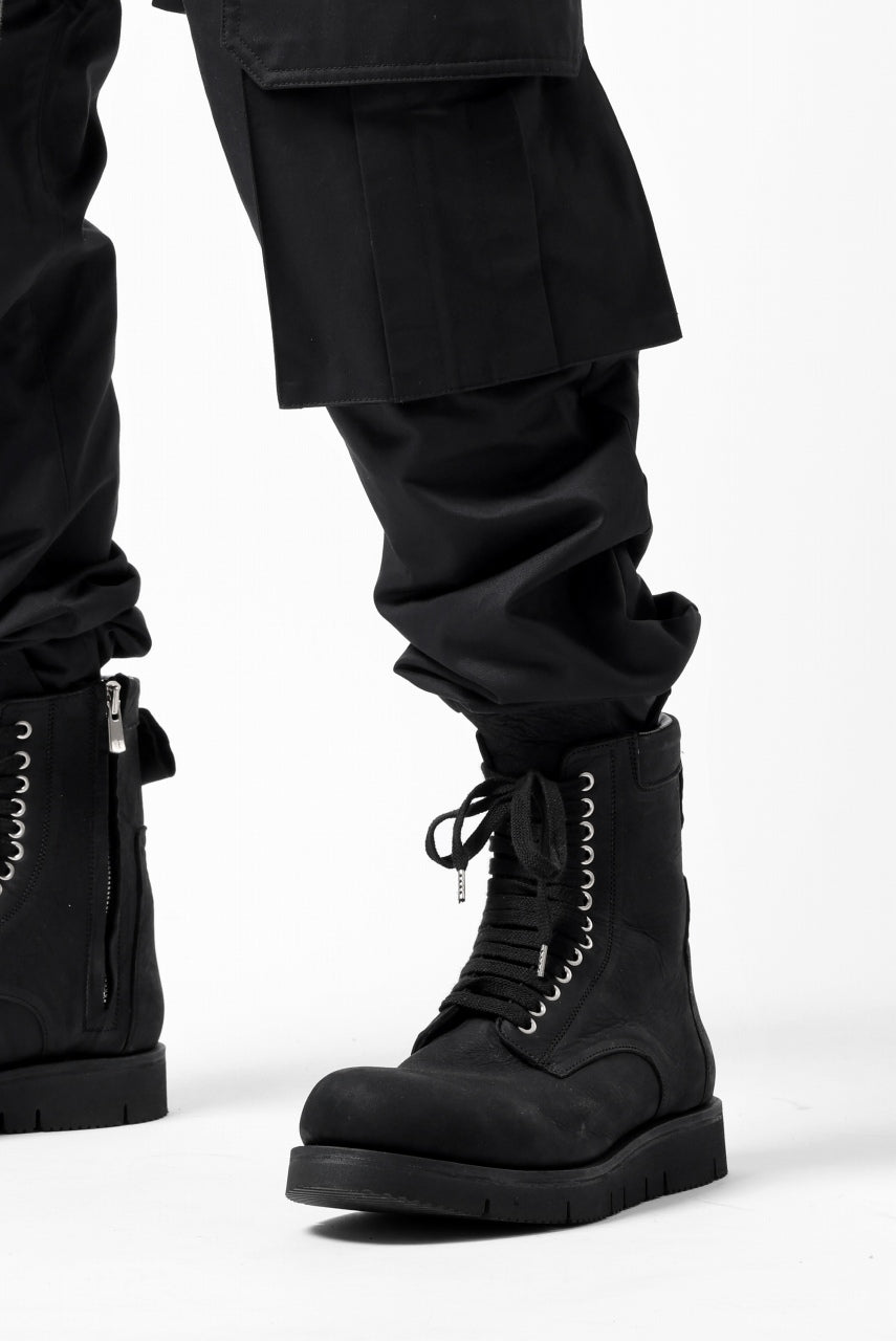 Load image into Gallery viewer, A.F ARTEFACT FRONT ZIP CARGO SAROUEL EASY PANTS (BLACK)