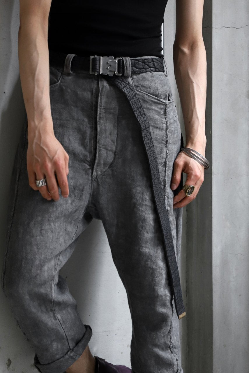画像をギャラリービューアに読み込む, ierib detachable buckle belt / one piece rough bull (BLACK)