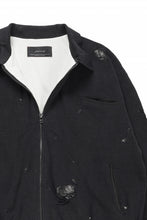 Load image into Gallery viewer, Professor.E DESTROYED KNIT JACKET (BLACK)