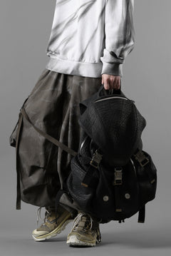 画像をギャラリービューアに読み込む, ierib Addiction Rucksack / Rough Bull Leather (BLACK)