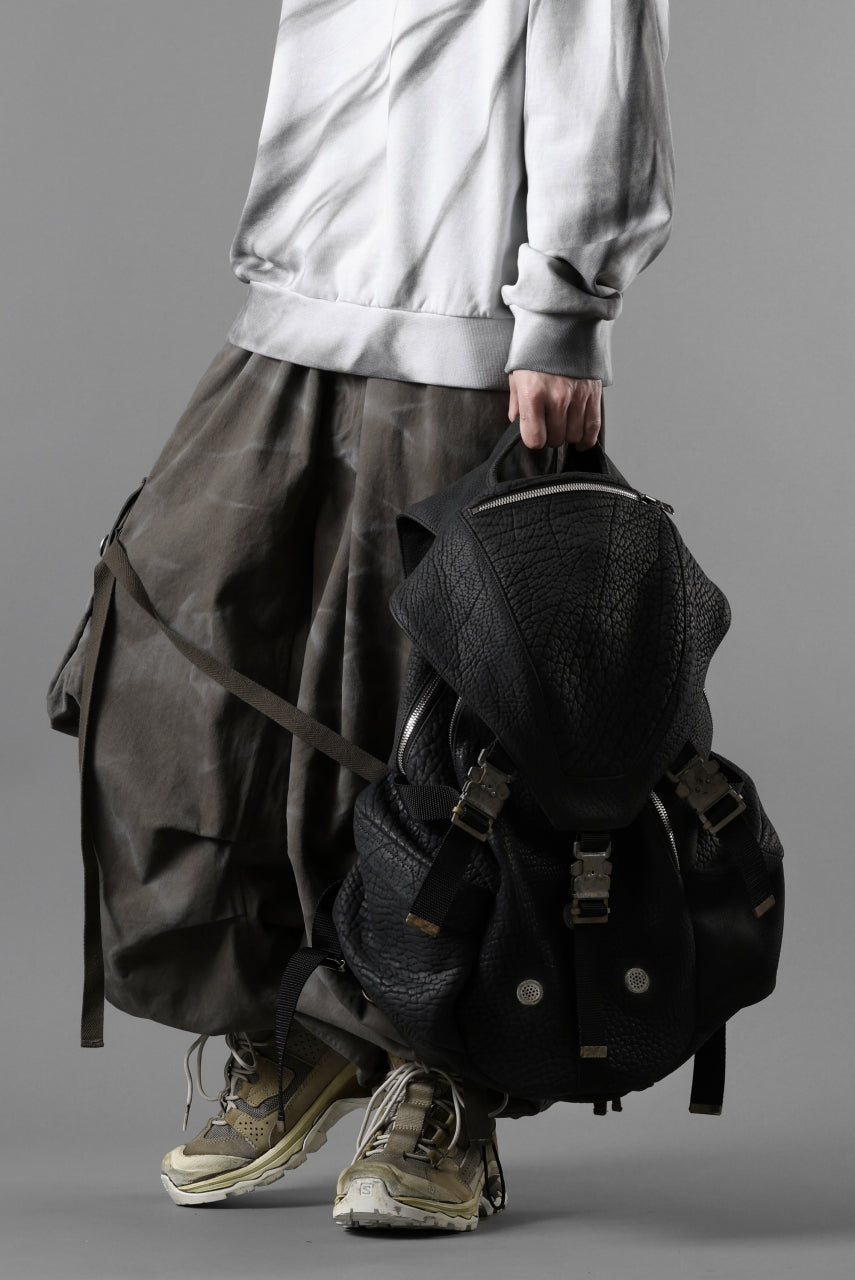 画像をギャラリービューアに読み込む, ierib Addiction Rucksack / Rough Bull Leather (BLACK)