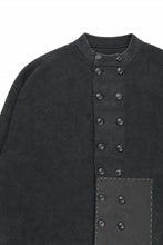 Load image into Gallery viewer, Professor.E DOUBLED BREASTED AGED KNIT (BLACK)