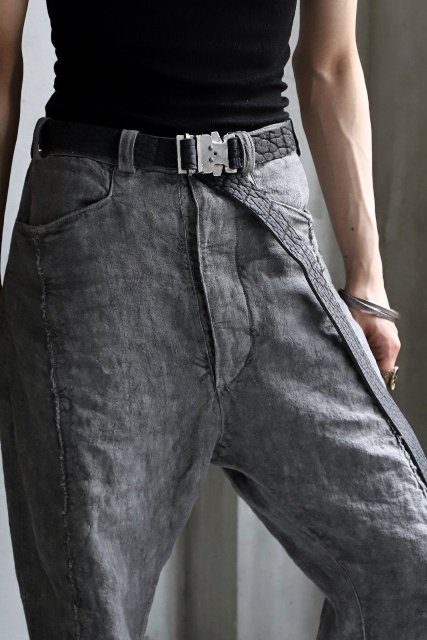 画像をギャラリービューアに読み込む, ierib detachable buckle belt / one piece rough bull (BLACK)