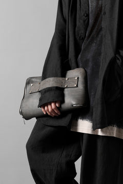 画像をギャラリービューアに読み込む, ierib onepiece clutch-bag / Shell Cordovan (MARBLE GREY #A)