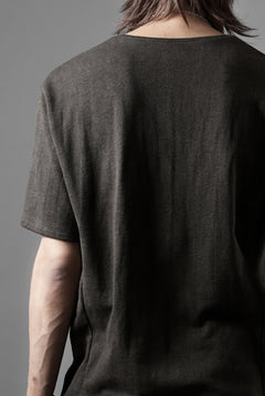 画像をギャラリービューアに読み込む, black crow x LOOM exclusive short sleeve tops / dyed zimbabwe cotton jersey (濃墨)