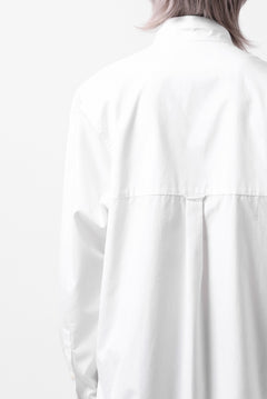 画像をギャラリービューアに読み込む, Y's for men CROSSED CHEST POCKET SHIRT / COTTON BROAD (WHITE)