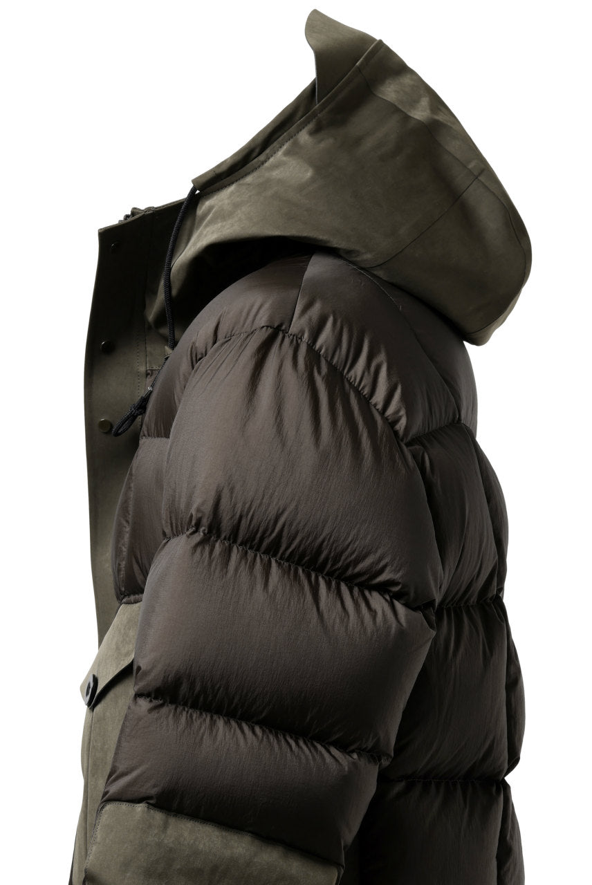 画像をギャラリービューアに読み込む, Ten c TEMPEST COMBO DOWN JACKET (DARK OLIVE)