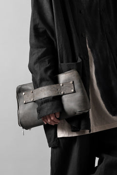 画像をギャラリービューアに読み込む, ierib onepiece clutch-bag / Shell Cordovan (MARBLE GREY #A)