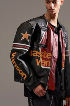 画像をギャラリービューアに読み込む, mastermind WORLD × VANSON STAR JACKET (BLACK)
