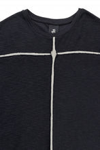 画像をギャラリービューアに読み込む, thom/krom SLEEVELESS T SHIRT / FLAME DOUBLE-FACE JERSEY (BLACK)