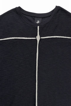 画像をギャラリービューアに読み込む, thom/krom SLEEVELESS T SHIRT / FLAME DOUBLE-FACE JERSEY (BLACK)