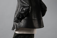 画像をギャラリービューアに読み込む, ierib EX-Collared Zip Jacket / Horse Nubuck Leather (BLACK)