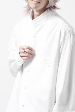 画像をギャラリービューアに読み込む, Y's for men CROSSED CHEST POCKET SHIRT / COTTON BROAD (WHITE)