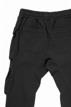 画像をギャラリービューアに読み込む, thom/krom MATMIX CARGO TROUSERS / STRUCTURED SOFT JERSEY (BLACK)