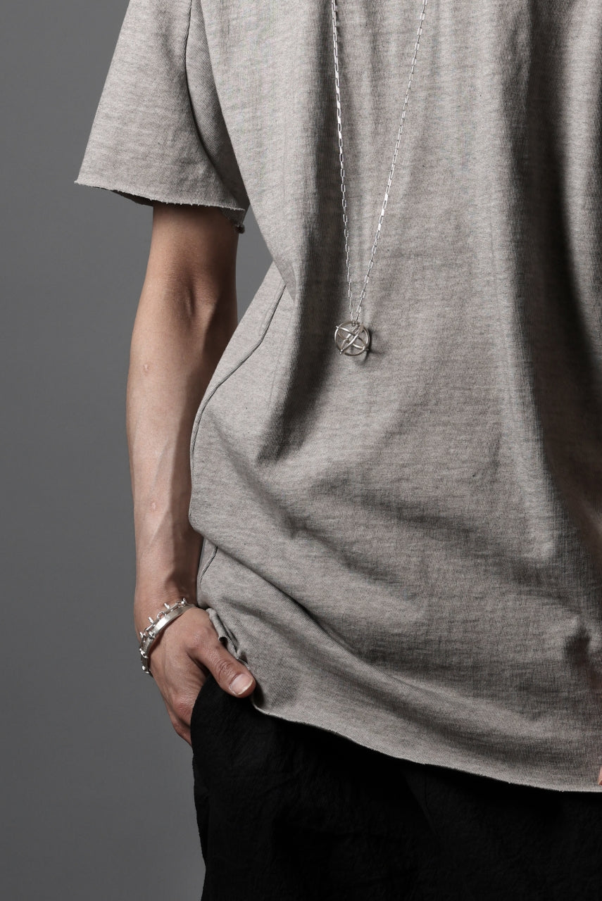 Load image into Gallery viewer, black crow x LOOM exclusive short sleeve tops / dyed medium cotton jersey (淡墨)