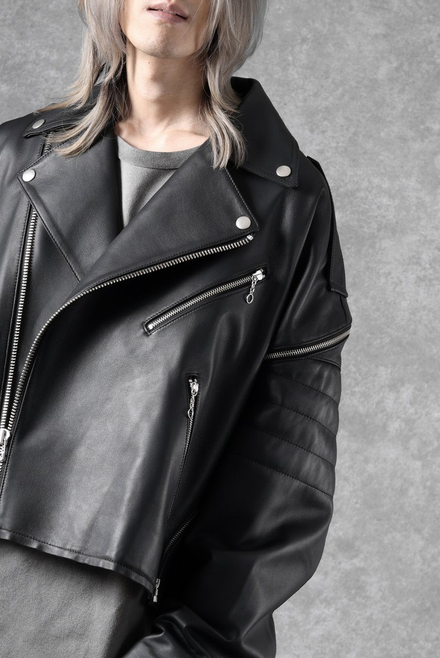 画像をギャラリービューアに読み込む, FACETASM×AVIREX ZIP DOUBLE RIDERS JACKET (BLACK)