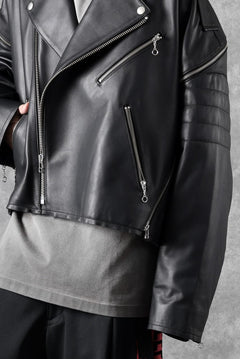 画像をギャラリービューアに読み込む, FACETASM×AVIREX ZIP DOUBLE RIDERS JACKET (BLACK)