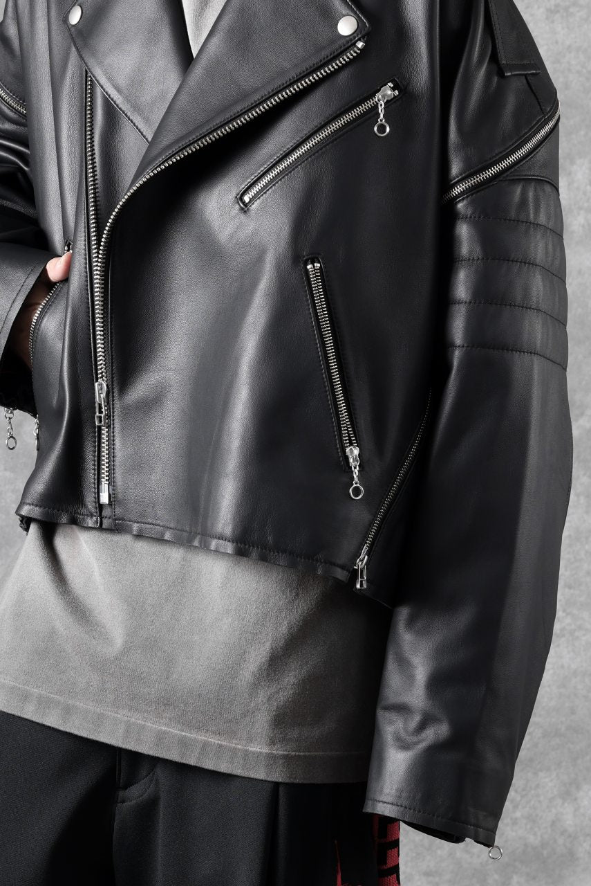 画像をギャラリービューアに読み込む, FACETASM×AVIREX ZIP DOUBLE RIDERS JACKET (BLACK)