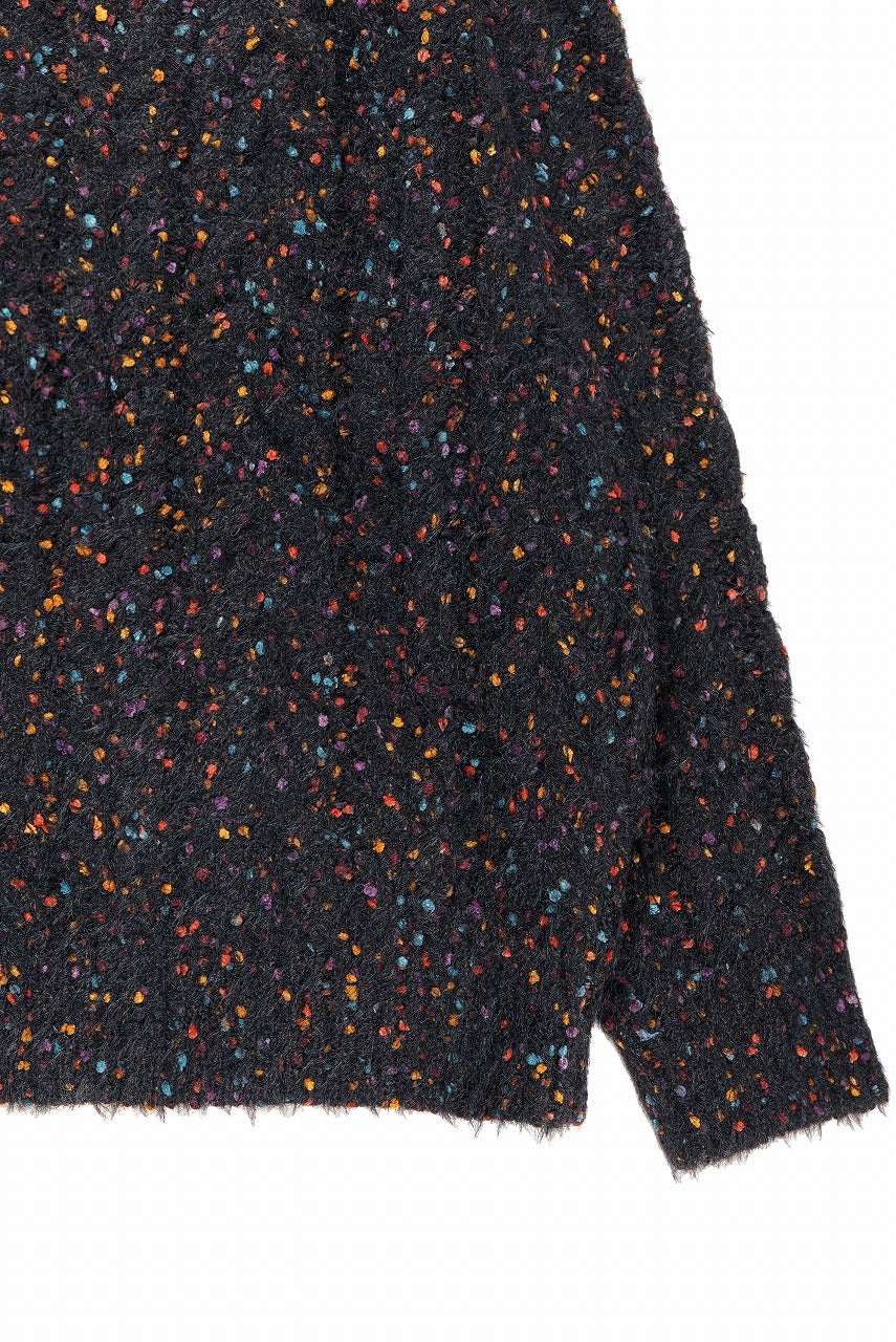 画像をギャラリービューアに読み込む, TARO HORIUCHI / th products Color Nep Mole Knit Pullover (black)