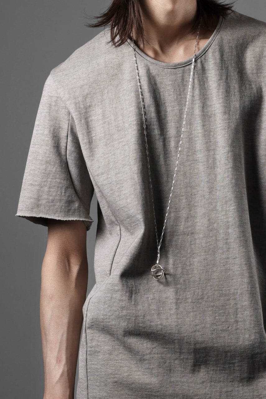 Load image into Gallery viewer, black crow x LOOM exclusive short sleeve tops / dyed medium cotton jersey (淡墨)