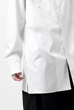 画像をギャラリービューアに読み込む, Y's for men CROSSED CHEST POCKET SHIRT / COTTON BROAD (WHITE)